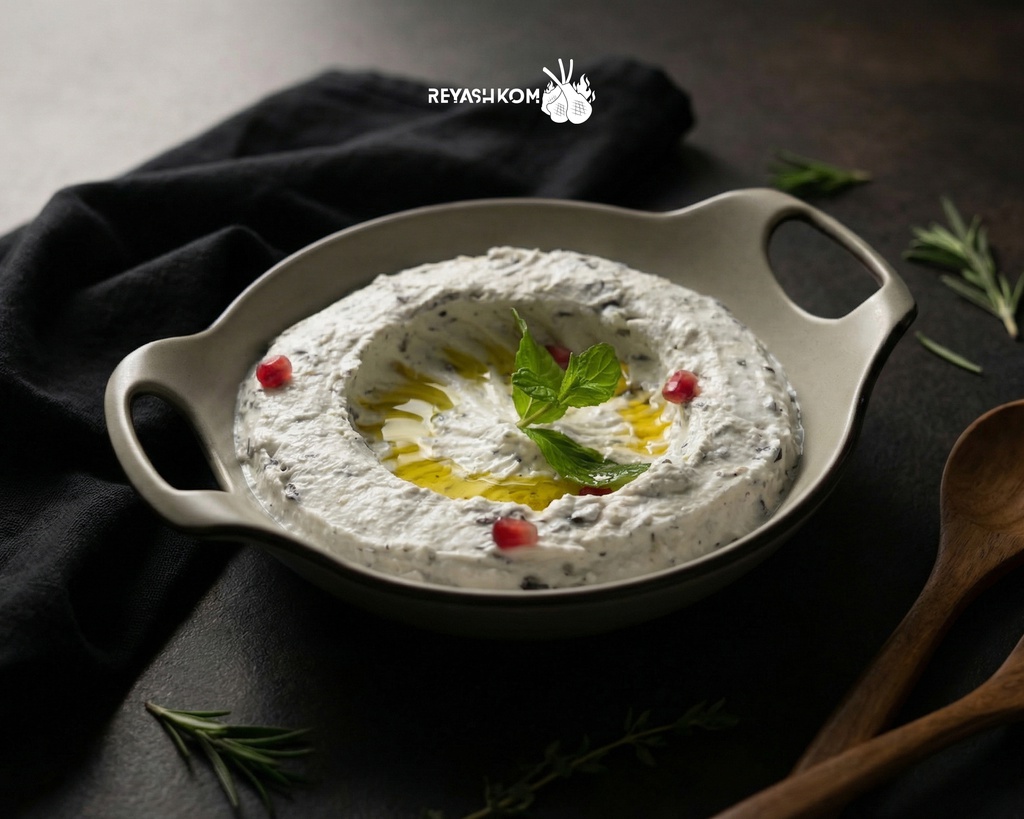 Labneh with garlic