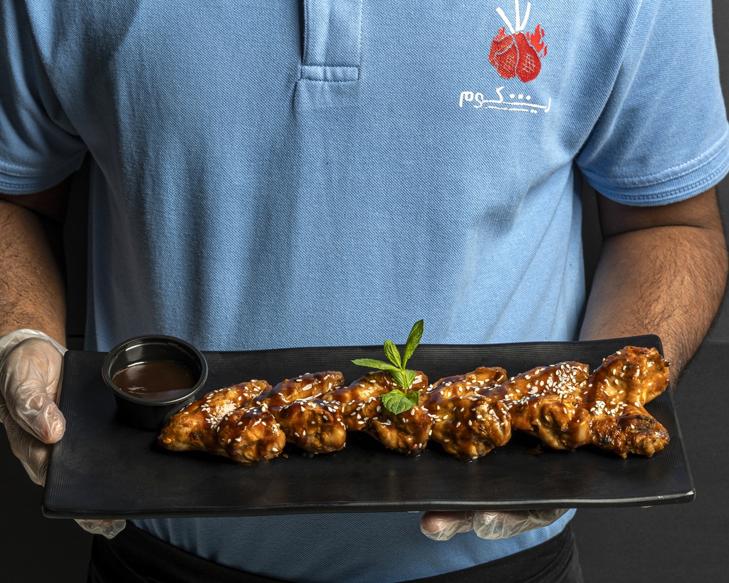 Wings with barbecue sauce