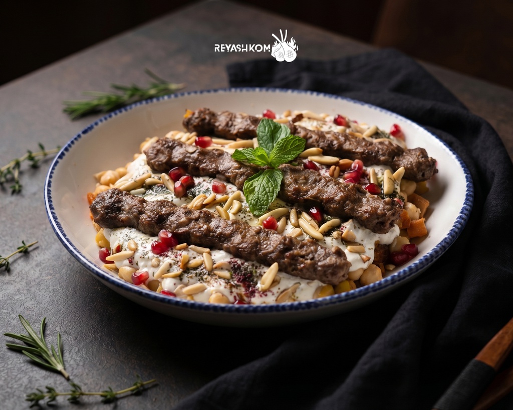 Meat kebab fattah