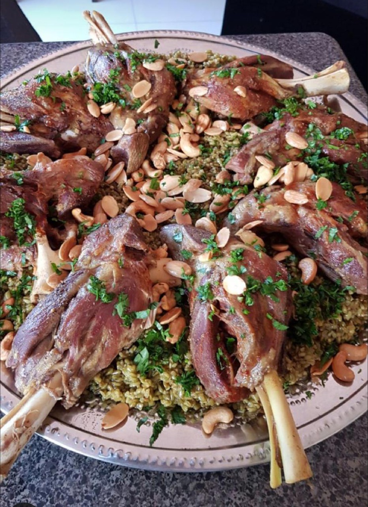 Lamb Shank With rice for 10 people