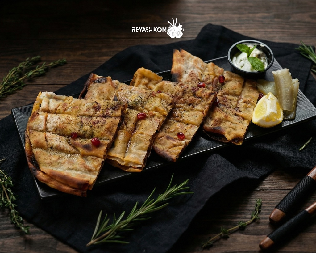 Meat pie with mozzarella cheese