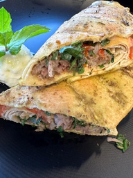 Meat kebab sandwich